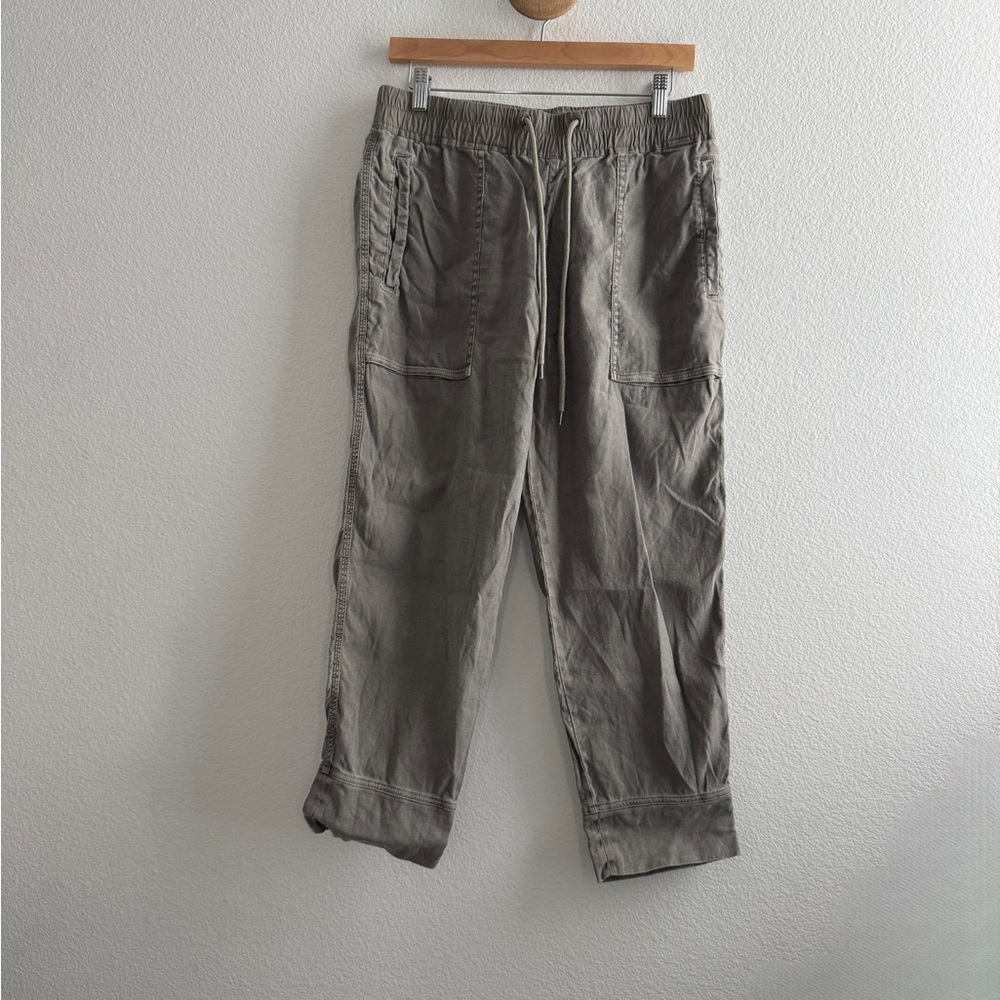 James Perse Surplus Linen Blend Utility Crop Pant